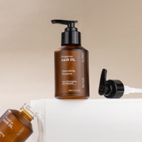 Bouteille de savon pour les mains en verre ambré 100ml 120ml 200ml 300ml Bouteille de lotion d'huile pour le corps Bouteille de pompe en verre de luxe pour cosmétiques