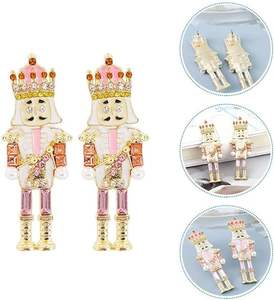 Vendita calda orecchini <span class=keywords><strong>di</strong></span> gioielli natale <span class=keywords><strong>schiaccianoci</strong></span> orecchini <span class=keywords><strong>a</strong></span> lobo <span class=keywords><strong>a</strong></span> <span class=keywords><strong>forma</strong></span> <span class=keywords><strong>di</strong></span> soldato orecchini pendenti gioielli <span class=keywords><strong>di</strong></span> Natale per feste - Product Image 5