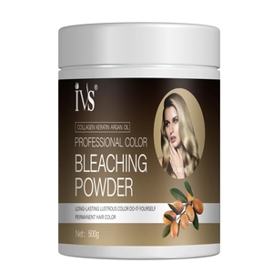 Polvo de <span class=keywords><strong>color</strong></span> de queratina IVS para el cabello 500g Polvo blanqueador de <span class=keywords><strong>color</strong></span> verde Pavo Real - Product Image 3