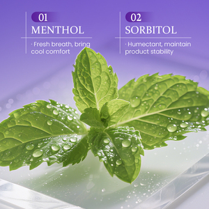 KORMESIC Marque Privée 60ml Mousse Dentaire Violette Dentifrice Doux Mentholé Bio Haleine Fraîche Blanchissant Mousse Riche - Product Image 5