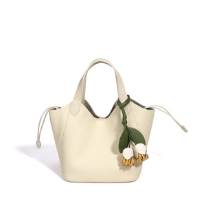 Nouveauté 2026 Sacs à main pour femmes en cuir véritable, style décontracté et moderne, imperméables, portables, porté épaule et bandoulière, grain litchi, modèle Two - Product Image 2