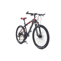 Vélo de montagne avec cadre en acier, frein à disque, 24 vitesses, sans amortisseur arrière, pédale ordinaire, capacité de charge de 120 kg, jante de 26*1.95, fourche en acier rigide