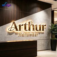 Enseigne LED 3D rétroéclairée en acier inoxydable personnalisée de qualité supérieure, compatible HomeKit, transformateur CA, télécommande, pour bureau et mariage, IP65