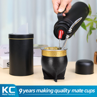 Vente chaude, couvre-gobelets personnalisés avec logo, réutilisables, imperméables, en polyester, portables, pour transporter des aliments et des boissons, ensemble pour gobelets à yerba mate