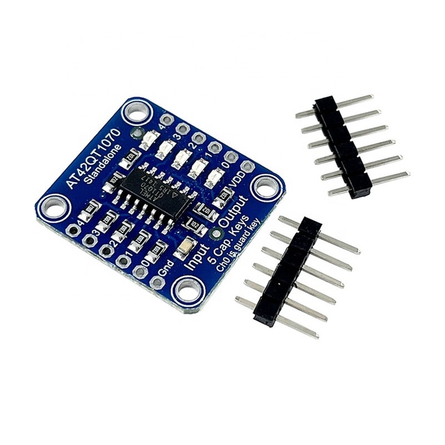 AT42QT1070 Touch Sensor Switch Module 5-Channel Capacitive Touch Board Multi-Touch Sensor Module for Arduino DIY