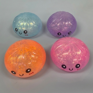 ของเล่นบีบคลายเครียดรูปซาลาเปา ของเล่นบีบยืดหยุ่นสูง ของเล่นบีบนุ่มนิ่มน่ารัก ซักล้างได้ ของเล่นบีบซาลาเปานุ่มนิ่มน่ารักสำหรับเด็ก - Product Image 1