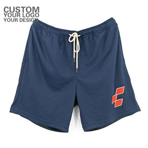 กางเกงขาสั้นตาข่ายสำหรับผู้ชายกางเกงบาสเก็ตบอลพิมพ์ลายสกรีนขนาดใหญ่สำหรับเล่นกีฬาระบายอากาศได้ดีตามสั่งรุ่น2023 - Product Image 2