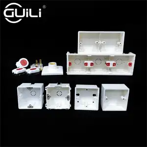 promotion Pvc wall mount socket box wholesale cheap knockout switch box China factory new Plastic Outlet Enclosure bottom box