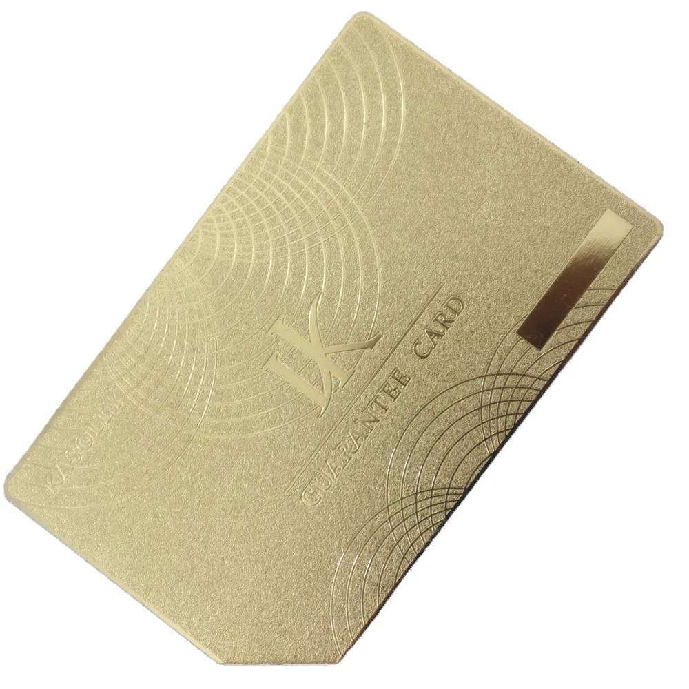 सस्ते 304 स्टेनलेस स्टील धातु यात्रा कार्ड सोने क्रेडिट आकार धातु नाम दर्पण खत्म व्यापार कार्ड