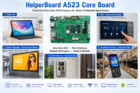 Carte de développement HMI embarquée HelperBoardA523 avec prise en charge d'écrans multiples pour appareil interactif de panneau de commande intelligent