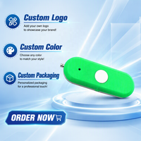 Logo Kustom 2GB USB 2.0 Flash Drive Bentuk Kacang Plastik Enkripsi Stok Baru Garansi 3 Tahun Warna Kustom untuk Hadiah Promosi
