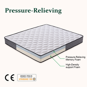 Matelas orthopédique en mousse à mémoire de forme compressé, taille Queen et King, pour hôtel, chambre à coucher, mobilier, matelas compressé orthopédiques - Product Image 1