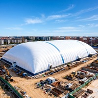Dôme gonflable moderne en PVDF pour stades sportifs, terrains de sport, garages, abris, piscines, basketball, football, soccer