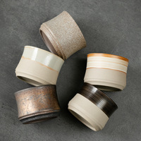 Tasse à eau en poterie rustique pour usage domestique, tasse à café en céramique rétro, tasse à thé en porcelaine pour restaurant