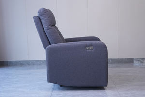 Fauteuil inclinable multifonctionnel moderne avec cuir doux et confortable, fauteuil de relaxation de bureau, fauteuil d'hôtel, appartement, villa, pliable - Product Image 3