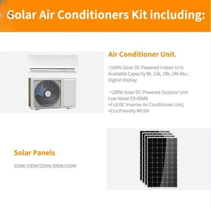 Aire Acondicionado Solar de 2 HP, Sistema Split de 1.5 Toneladas, 18000 BTU, Uso Comercial, Solo Frío, 9000 BTU, Funcionamiento con Energía Solar - Product Image 5