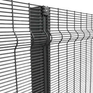 Valla de seguridad de malla transparente 358 de alta resistencia, antiescalada, de acero galvanizado para límites de prisión - Product Image 3