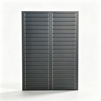 Lamelles en alliage d'aluminium pour clôture de cour extérieure, design moderne et minimaliste, protection contre le vent, la poussière et la ventilation