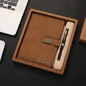 2024热销产品婚庆纪念品供客人在线销售创意最新复古日记笔记本礼品套装带笔