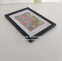 Cadre photo en bois MDF classique noir et blanc, écologique, avec logo personnalisé, impression UV, pour cadres d'affiches A1-A5