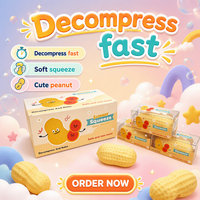 Jouet anti-stress en forme de savon simulé, pudding aux cacahuètes, blocs de construction souples, boule faite à la main, jouet de décompression en TPR, mignon pour filles et garçons