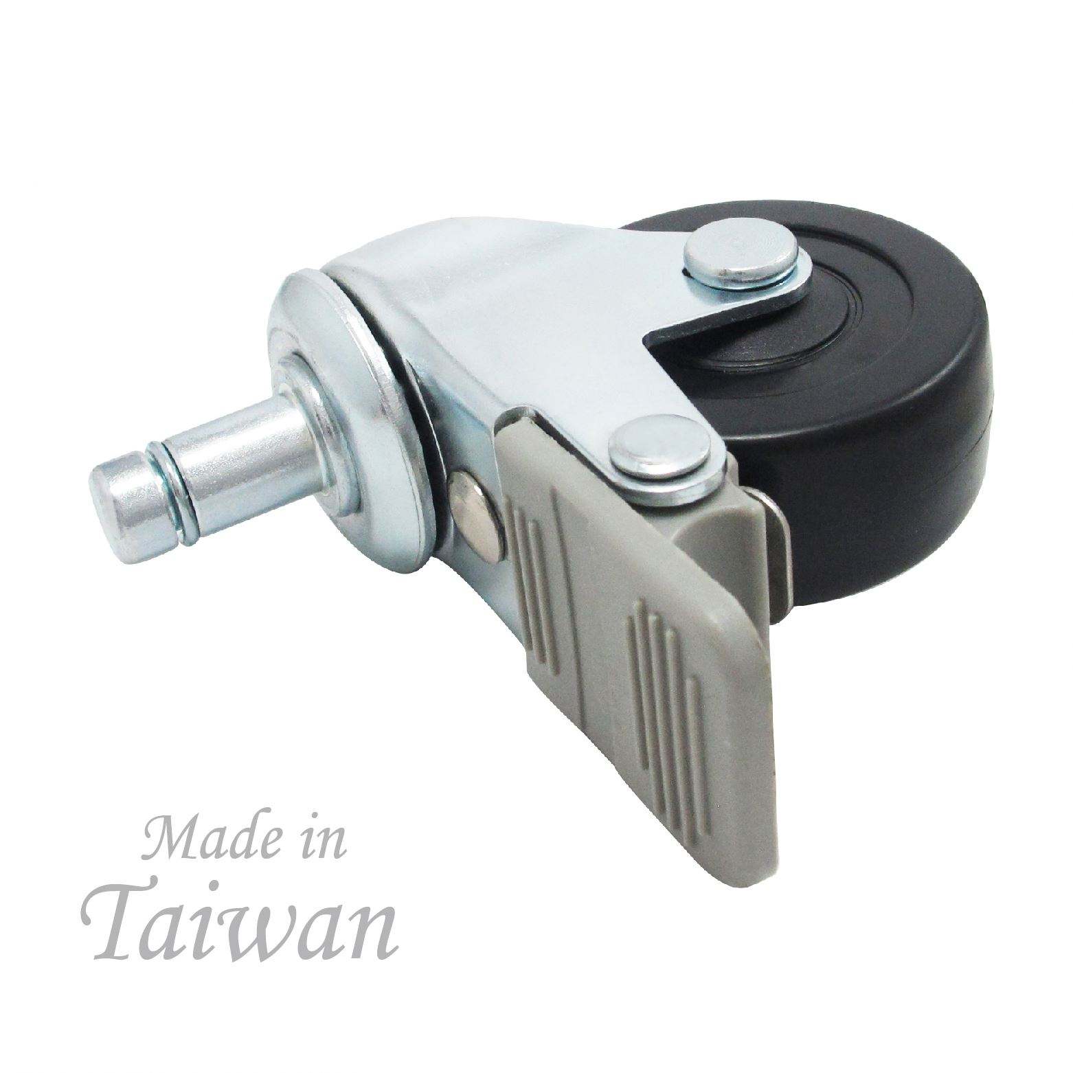 2 Caster Wheels With Brakes