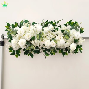 Arche <span class=keywords><strong>de</strong></span> fleurs artificielles, roses blanches, guirlandes florales, verdure, arche florale <span class=keywords><strong>pour</strong></span> rideaux transparents, porte, mariage, fête, mur, décoration <span class=keywords><strong>de</strong></span> cérémonie - Product Image 6