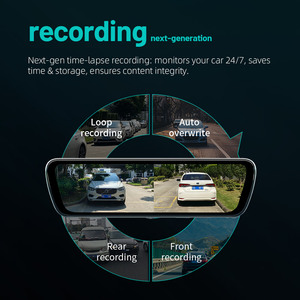 Specchietto Retrovisore con Dash Cam da 9,35 Pollici, Telecamera per <span class=keywords><strong>Auto</strong></span> con Streaming Media per Xiaomi BYD Ti7 Denza BMW - Product Image 2