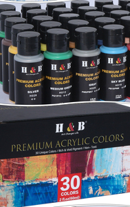 Ensemble de peinture <span class=keywords><strong>acrylique</strong></span> 30 couleurs Pigments acryliques à haut débit pour la peinture <span class=keywords><strong>acrylique</strong></span> fluide pour la peinture sur poterie Modélisation artistique - Product Image 3