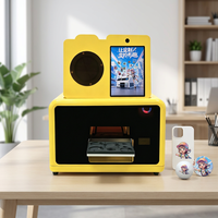 Imprimante UV pour petits objets, idéale pour les étuis de téléphone en cuir, les badges, les balles de golf, les porte-clés, avec prise en charge CMYKW et effet 3D en relief