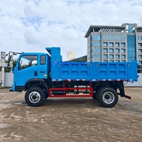 Camions à benne basculante Howo 4*2 4*4 4wd neufs et d'occasion Sinotruk 6 8 10m3 diesel légers 5 8 10 12 15 tonnes pour la ferme, les galets, le sable, à vendre
