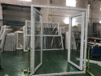 Portes à battants en PVC insonorisées et étanches, style français, pour intérieur, cour, hôtels, villas, surface finie en fibre de verre