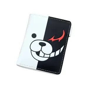 Anime <span class=keywords><strong>Danganronpa</strong></span> Hommes Portefeuilles Monokuma Cartoon Short Purse With Coin Bag - Product Image 1