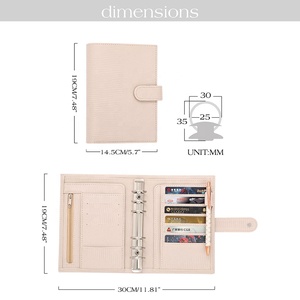 Yeni yayın <span class=keywords><strong>Etsy</strong></span> FB TK A6 deri Binder kertenkele deri tarafından gündem planlamacıları ve nakit bütçe cüzdan için şık ofis organizatör - Product Image 4
