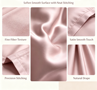 Ensemble de literie King Size en coton égyptien pur certifié Oeko-Tex Standard 100, uni, 200 fils, drap-housse à poche profonde de 16 pouces, 4 pièces