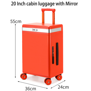 <span class=keywords><strong>Valise</strong></span> à ouverture frontale de nouvelle conception avec miroir de maquillage LED, <span class=keywords><strong>valise</strong></span> de cabine légère de 20 pouces, <span class=keywords><strong>valise</strong></span> de voyage, <span class=keywords><strong>valise</strong></span> à cosmétiques - Product Image 5