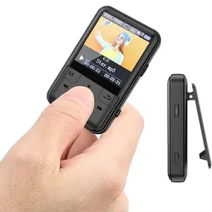Mini enregistreur Audio Portable bluetooth jusqu'à 64 go, carte TF, lecteur sonore numérique MP3 MP4, pour le sport, avec Clip arrière X16