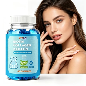 Caramelos blandos de biotina con vitaminas y minerales de marca propia - apoyo para el crecimiento del cabello y la salud de la piel como suplemento para la salud. - Product Image 5