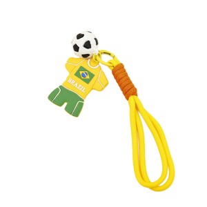 Porte-clés en silicone PVC style maillot de football 2026 avec motif de dessin animé pour sac à dos et accessoires de voiture - Product Image 5