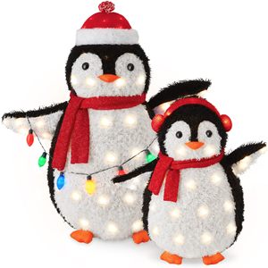 2025 yeni yıl kapalı açık LED ışık dize dekorasyon noel demir penguen avlu aydınlık heykelcik oyuncaklar sınır ötesi - Product Image 5