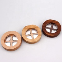 Palette de fards à paupières en bois de bambou WeWood du Vietnam avec impression par estampage, matériaux recyclés, taille personnalisable et service OEM/ODM