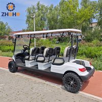 Voiture tout-terrain pliable de haute qualité à 6 places et 4 roues, buggy de golf à essence avec batterie au lithium