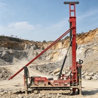 Foreuse de carottage diamantée portative sur chenilles, capacité d'exploration de 350 m, machine de forage de carottage