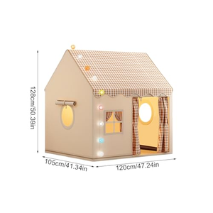 <span class=keywords><strong>Tenda</strong></span> per Bambini Lavabile Quattro Stagioni con Tetto a Rete, Una Camera da Letto, Luci Stellari e Bandiere, Borsa per il Trasporto, per Uso Interno/Esterno - Product Image 2