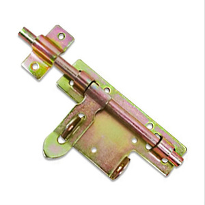 Loquet de porte en fer avec placage en zinc, robuste, antivol, pour portes de sécurité - Product Image 1
