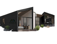 Maison en bois préfabriquée à faible coût, écologique, alimentée à l'énergie solaire, imperméable, modulaire, minimaliste, cabane, hôtel, appartement, atelier