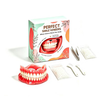 Kit de Facettes Dentaires Cosmétiques Temporaires, Kit de Dents Prothétiques pour un Sourire Parfait avec Perles de Moulage pour la Réparation Dentaire