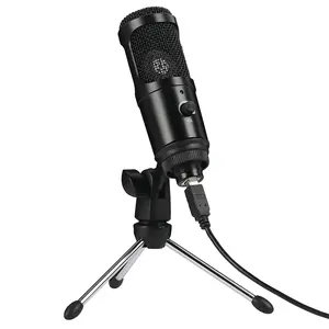 Microfone condensador usb, kit de gravação de estúdio, microfone para jogos