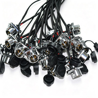 Conjunto de Cable de Conector de Aviación GX16 de 2 Pines Personalizado con Enchufe Metálico Impermeable y Arnés de Cables Molex