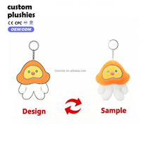 Schattig oranje pluizig fruit sleutelhanger pluche sleutelhanger Kawaii tas hanger decoratie cartoon citrus gevuld charme cadeau voor kinderen